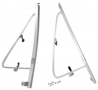 Cabine deur tochtruit (rokersraam) frames aluminium (Set). T25/T3 bus 251837405