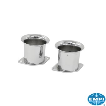 Kelken verchroomd hoogte 55 mm (Set van 2)