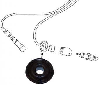 Pakking, bougieschacht rubber 111905449