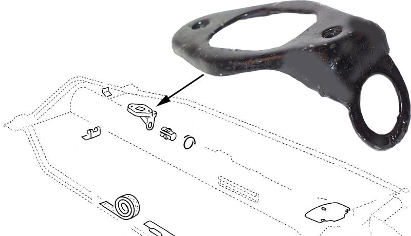 Geleiding voor schakelstang Kever / Karmann / T1 bus 111701255B