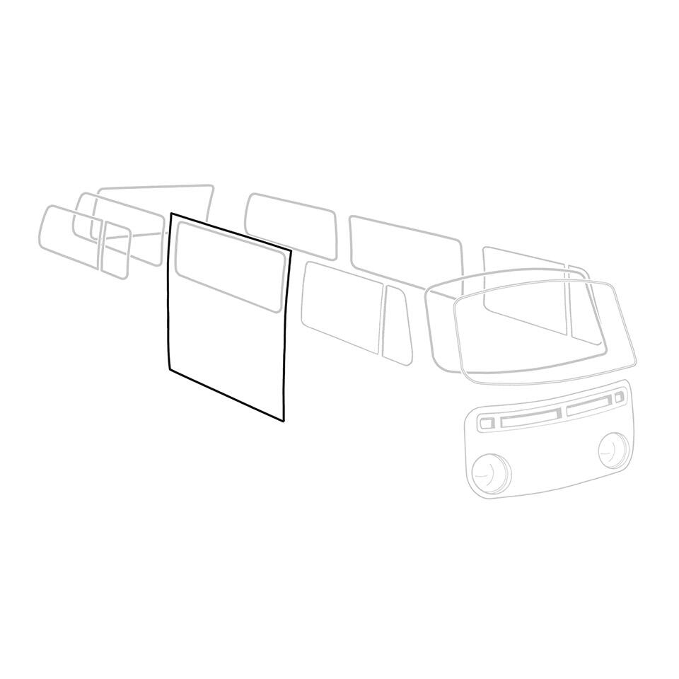 Schuifdeurrubber voor schuifdeur T2 aan de rechterkant 211843792B 