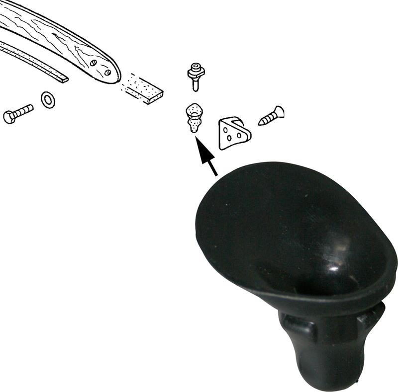 Plastic geleiding voor sluiting cabrio dak 151871373A