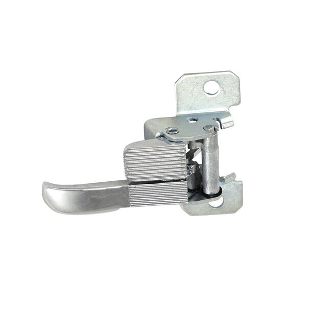 Deurhendel binnenzijde chroom rechts. Bus voor deur + pick up double cab deur 8/1968 T/M 7/1973 411837072