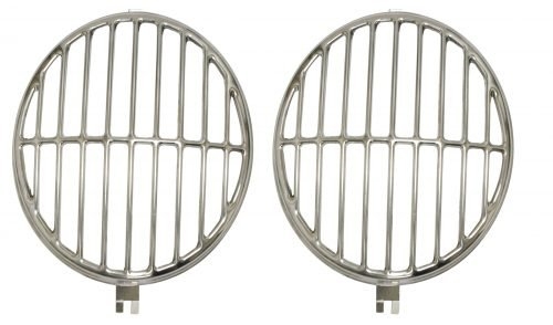 Koplamp steenbeschermers RVS set (Porsche 356, Kever)