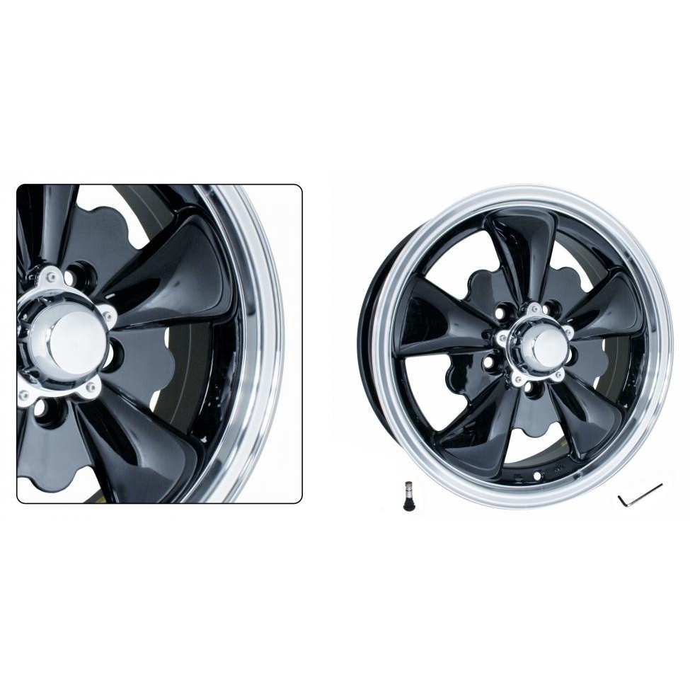 Velg EMPI 5 spaak zwart (per stuk). 5.5 x 15 - offset +20 - PCD 5 x 112 