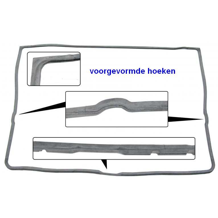 Rubber laadklep achter. Bus 8/1963 T/M 7/1971 211829193C