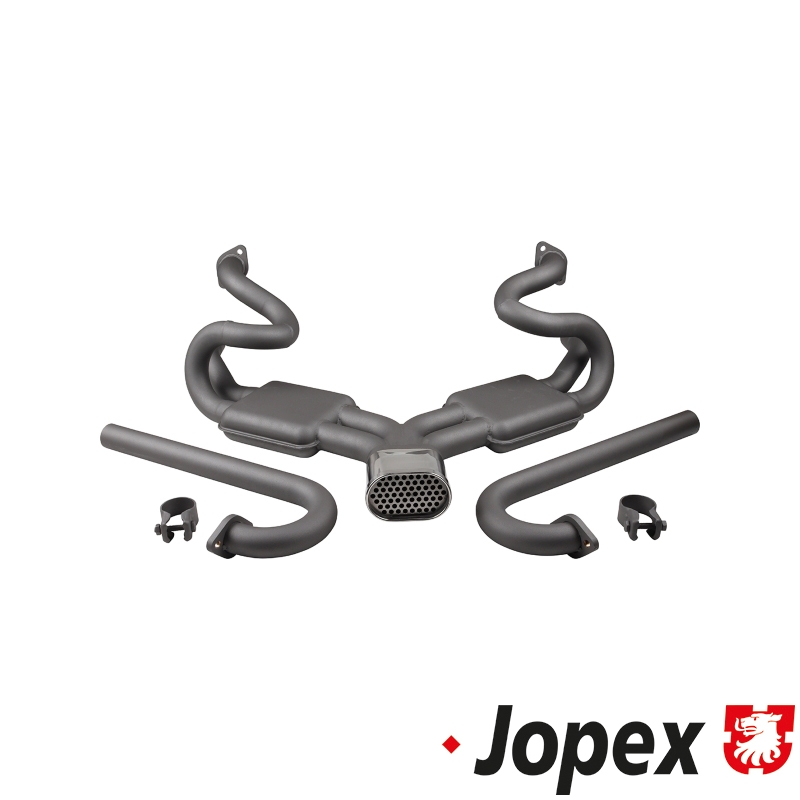 Manifold sports exhaust met 2 silencers en J-tubes zonder heating VW-92760