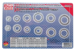Assortiment keerringen aluminium 300 delig BGS8143