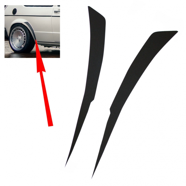 Steenslag beschermingssticker set zwart Golf 1 / Jetta 1 / Caddy 1