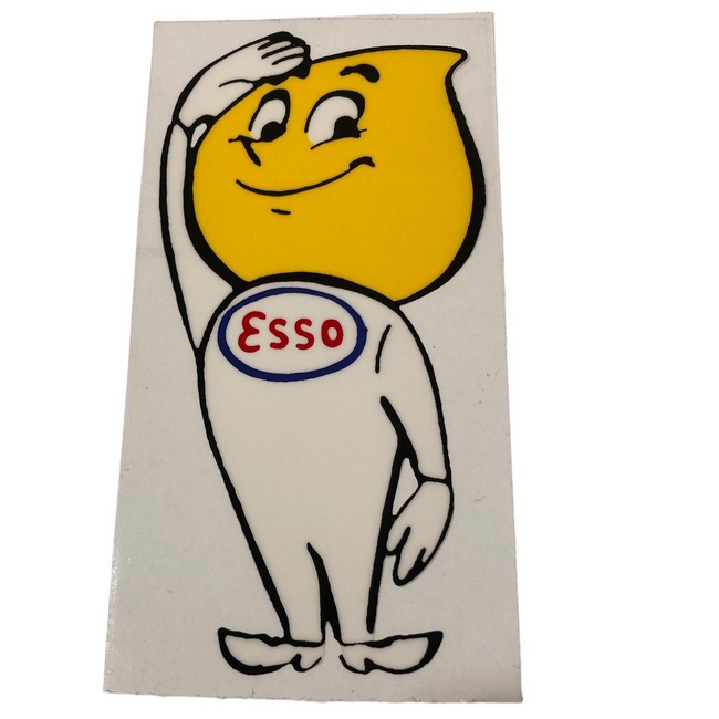 Sticker "Esso Mann" 7x14cm (binnenzijde / transparant)