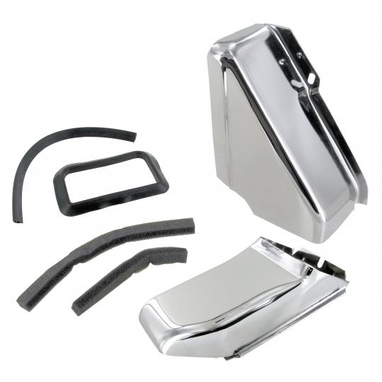 Verchroomde oliekoeler beplating inclusief afdichtingen 2 delig 