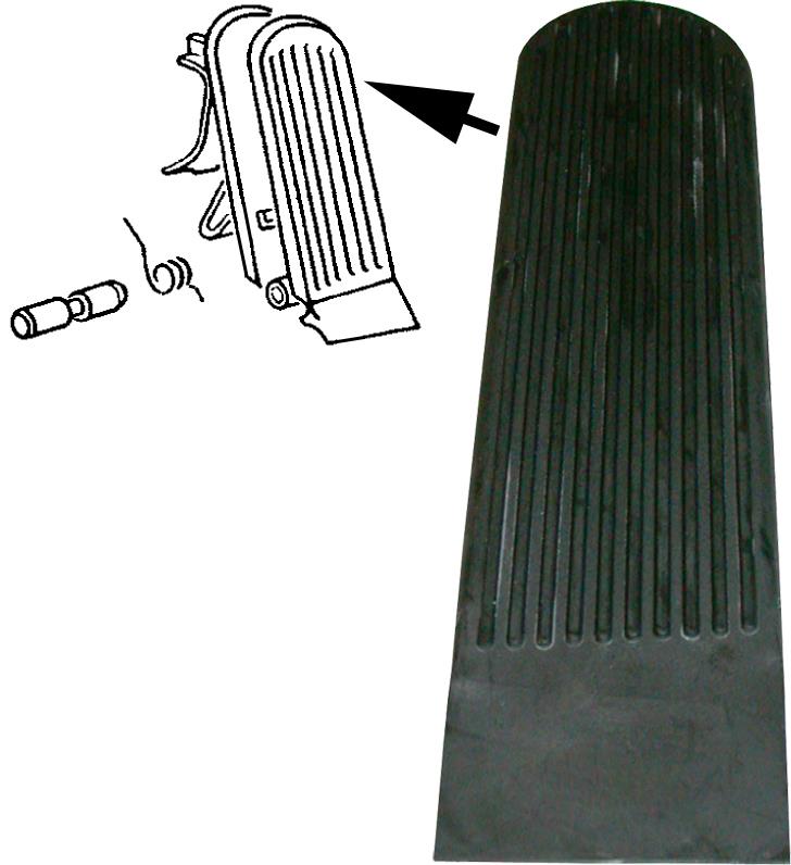 Pedaalrubber gaspedaal 113721647A