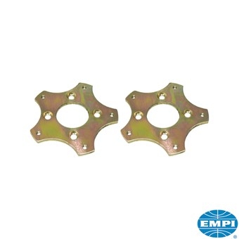 Velgadaptors, VW 4 x 130 naar VW 5 x 205, 9.5 mm dik, staal, 2 stuks