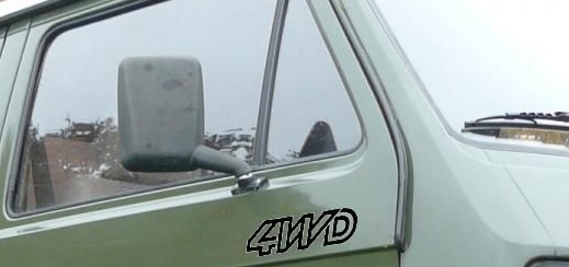 4WD stickerset (links en rechts) Zwart 255070736S 