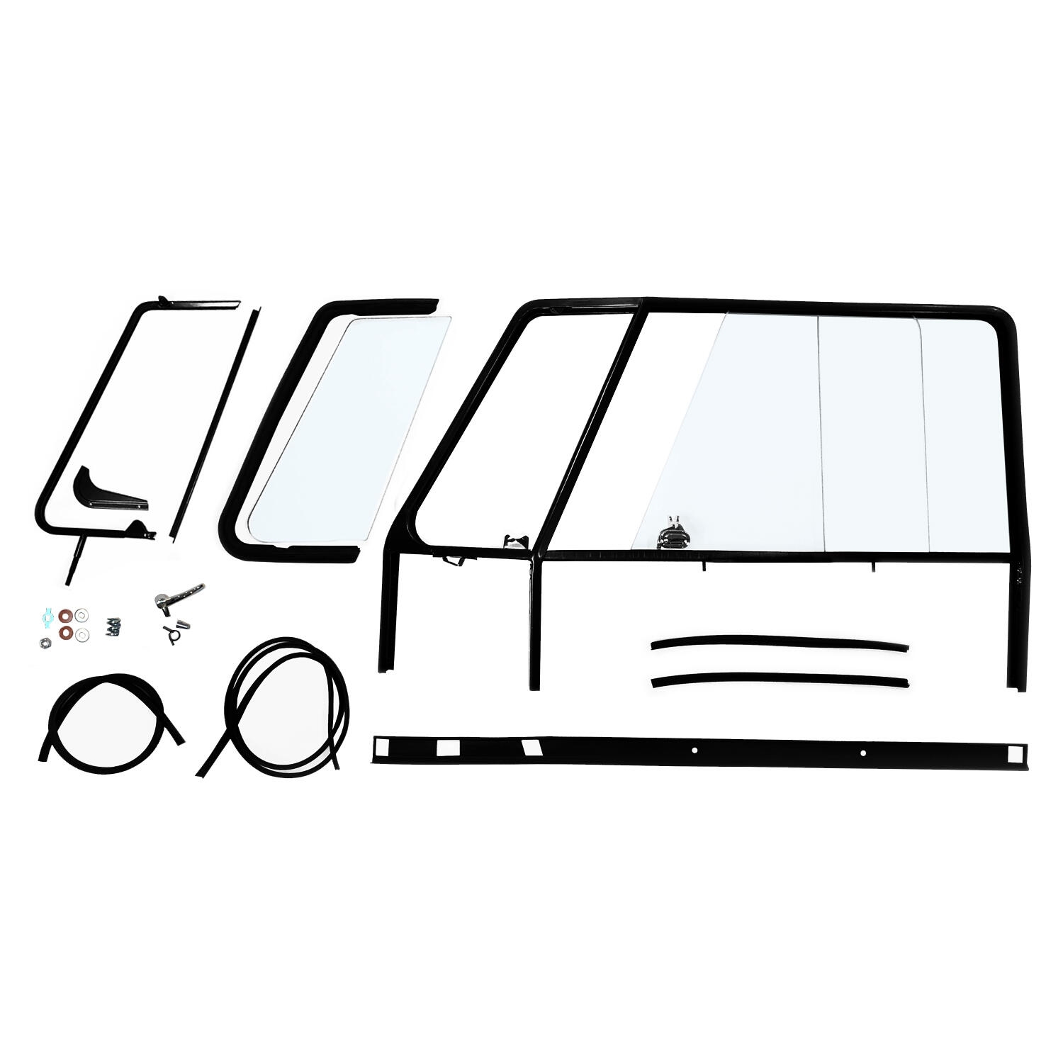 Deur raam kader compleet kit T1 links 211837079B