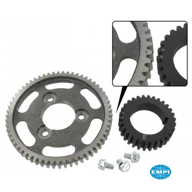 Nokkenastandwiel set met rechte vertanding