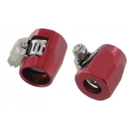 Heavy Duty slangklemmen rood (Set). Maximum slang buitenmaat 12.7 mm 