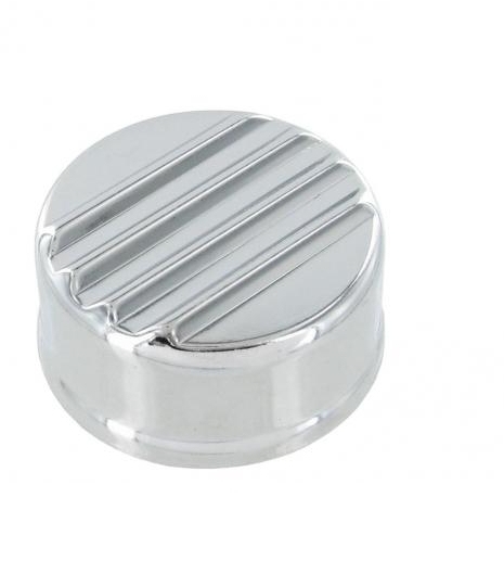 Geribbelde olievuldop chroom. Type 1 motoren 8/1955 en later. Diesel motoren 