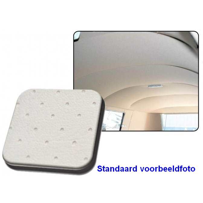 Hemelbekleding geperforeerd vinyl zonder vouwdak gebroken wit. Bus 8/1955 T/M 7/1963 (5 baleinen) 