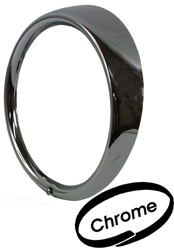 Koplamp ring (oa kever), 1 gat, chroom/plastic 113941175