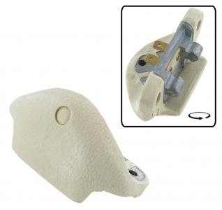 Binnenspiegel montage voet wit Kever en Karmann cabrio