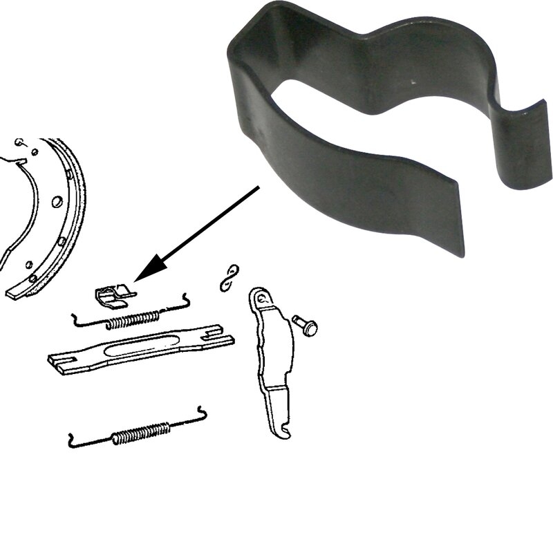 Handrem drukstang veerklem 113609625 (Per stuk)