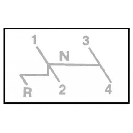 Sticker schakelschema.  T/M 7/1972 113000115