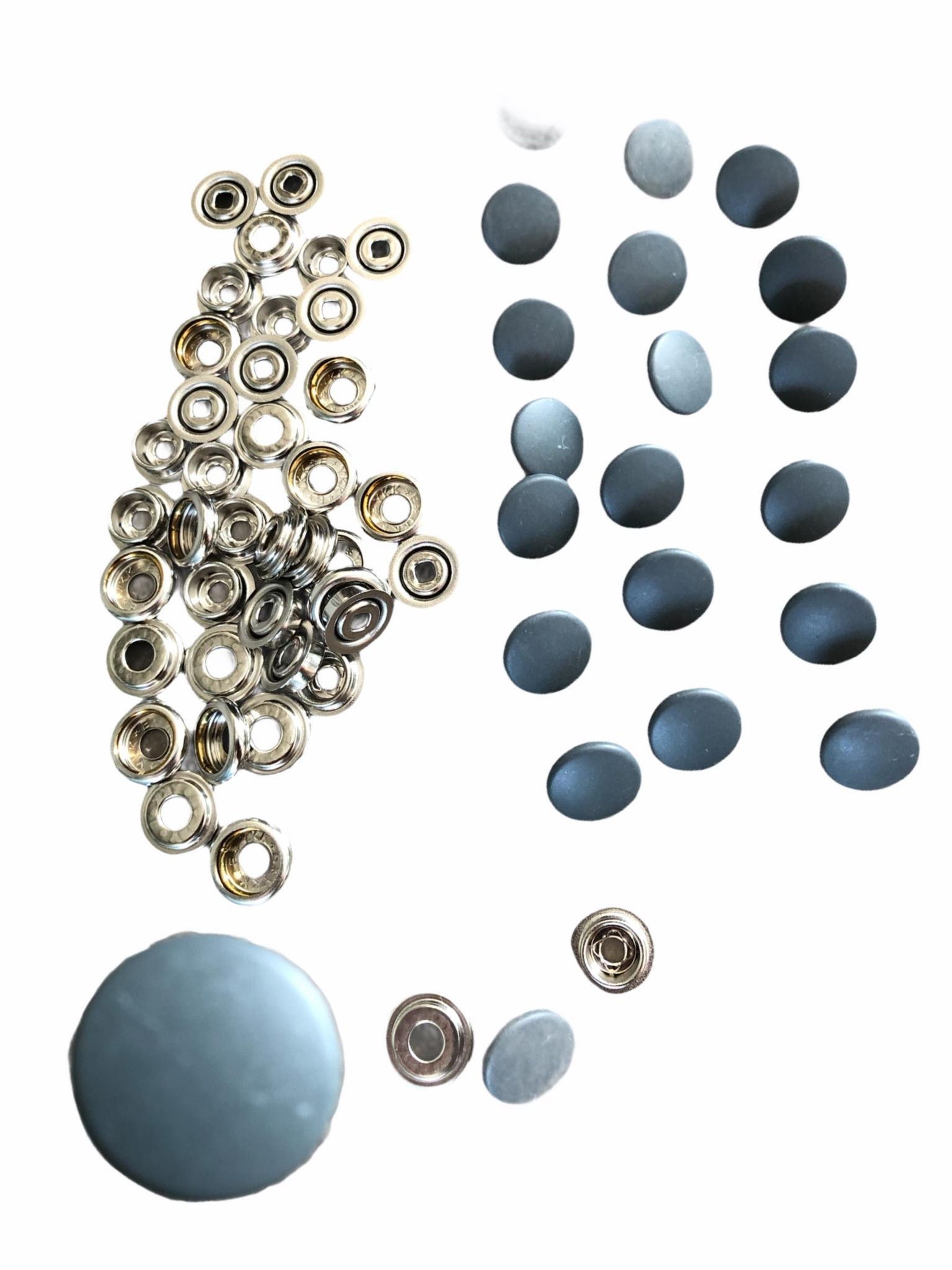 T3 Westfalia drukknopen Grijs (set van 20) 255070015G