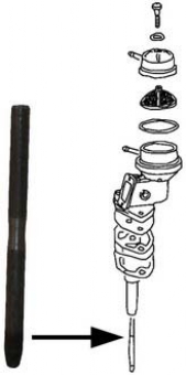 Benzinepomp aandrijfas, 108 mm 113127307