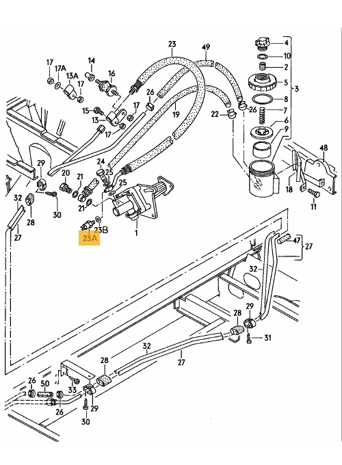 Oliedrukschakelaar stuurbekrachtiging T25 / T3 255919081