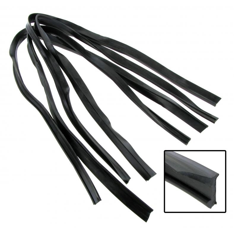 Deurruitrubber binnen/buitenzijde voor en achter (per stuk). Kever T/M 9/1952 cabriolet 151837475
