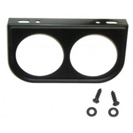 Instrumenten montageplaat onder dashboard. 2 X 52 mm black 