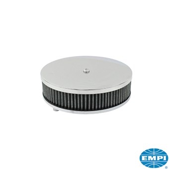 luchtfilter, rond, 63,5mm hoog. voor standaard. VW Carburateurs