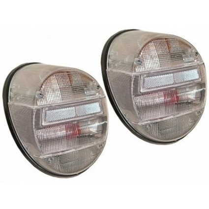 Achterlicht helder (Set). Kever 1303 + 1200 8/1973 en later. Kübel 3/1973 T/M USA 