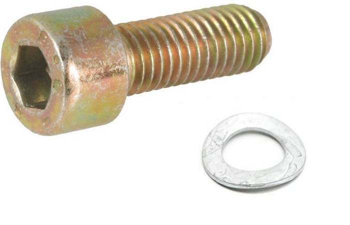 M8 inbusbout: (M8x1.25x22)  met  veerring N0147091