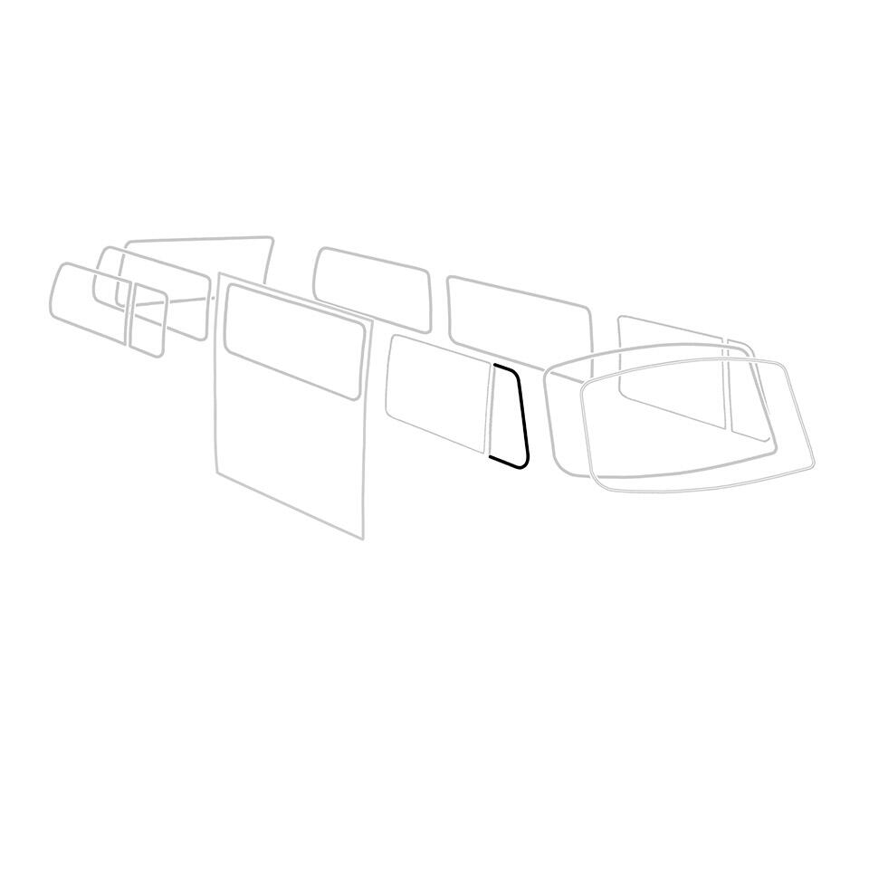 Cabinedeur tochtruitrubber rechts T2 241837626