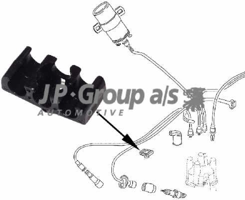 Bougiekabel bevest.clip per stuk standard 113905451A  