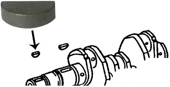 Krukaspoelie spie, 6x9 mm 113105249