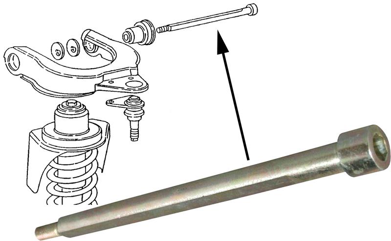 Bevestigingsbout, wieldraagarm T25 / T3 bus 251407053A 