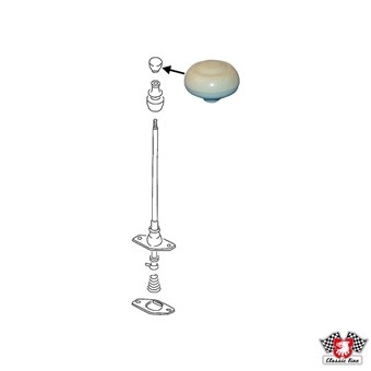 Pookknop, 7 mm, ivoor 111711141