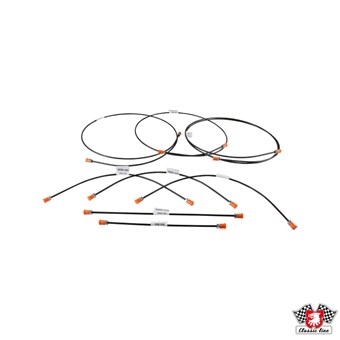 Remleidingset Golf 2  (08/89-07/92) met ABS en remschijven achter 