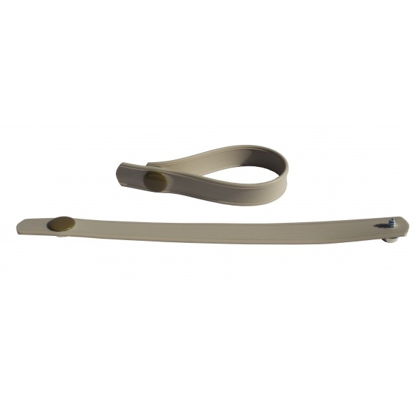 Gordijnhouder "Westfalia style" grijs per paar (incl drukkers)