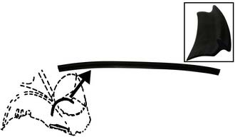 Motor afsluitrubber voorzijde 111813741G