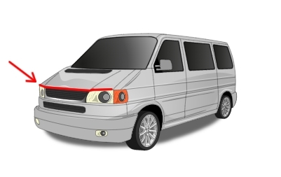 Rubber / afdichting voor motorklep 701823737C  