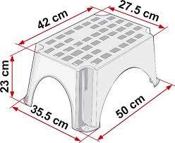 Opstap kunststof Fiamma grijs 50 x 35.5 x 23.