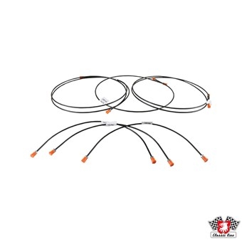 Remleidingset Golf 1 (04/74-07/79)  zonder rembekrachtiger en remkrachtverdeler