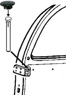 Plug voor pen voor deurscharnier 311831439A