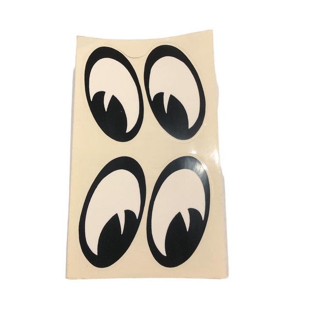 Sticker "MOON" 11.7x10.2cm PER ogenpaar (binnenzijde/ transparant)