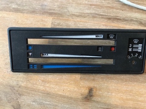 Afdekking verwarmingspaneel T25 / T3 Zwart 251919383M 