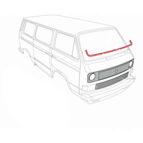 Reparatiedelen voor raamsponning voorruit T25/T3 